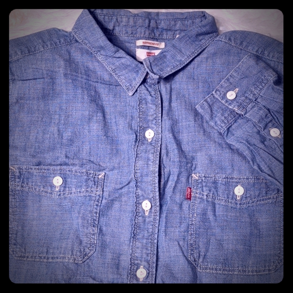 Levi's Boyfriend Fit Button Down Shirt Size L